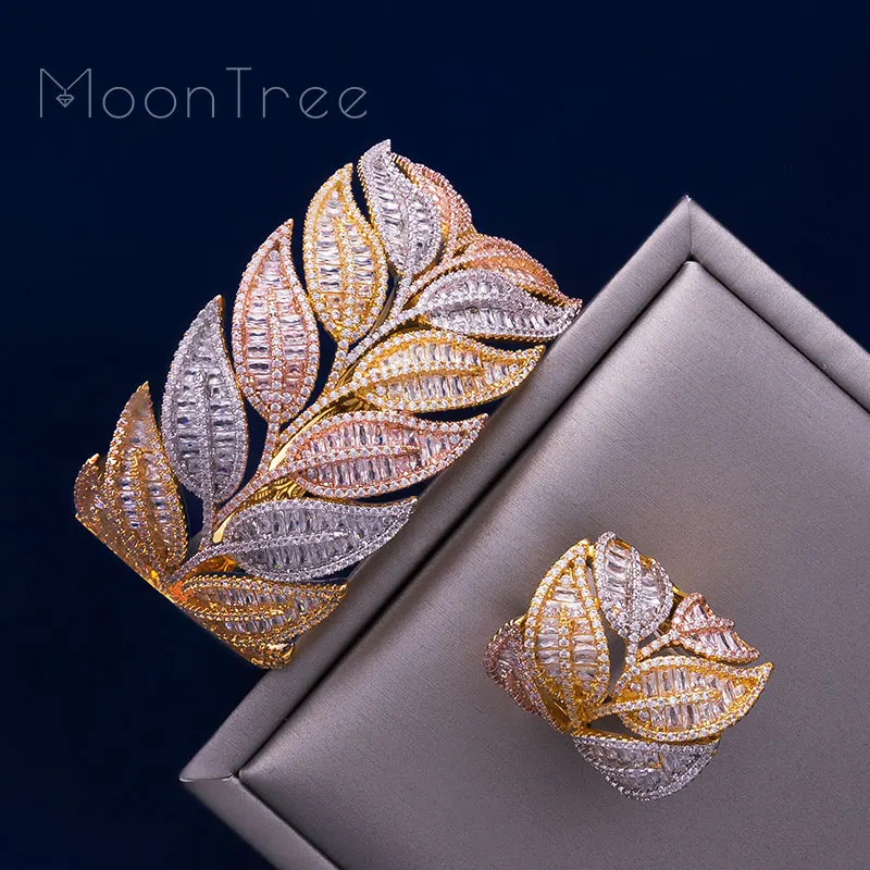 Женский браслет ModemAngel роскошный набор из 3 тонов с фианитом ААА|Ювелирные наборы|