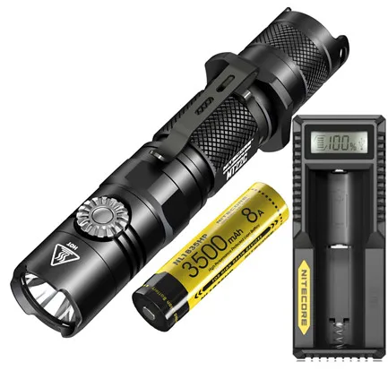 MT22C NL1835HP UM10 NITECORE MT22C тактический фонарик CREE XP-L HD V6 Макс 1000 люмен 8600cd поворотный переключатель луч бросать 185 измерительный прибор наружный поисковый фонарь - Испускаемый цвет: MT22C NL1835HP UM10