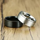 Мужское кольцо-Спиннер 8 мм, для снятия стресса, аксессуары из нержавеющей стали, для свадьбы, повседневные мужские спортивные украшения anillo