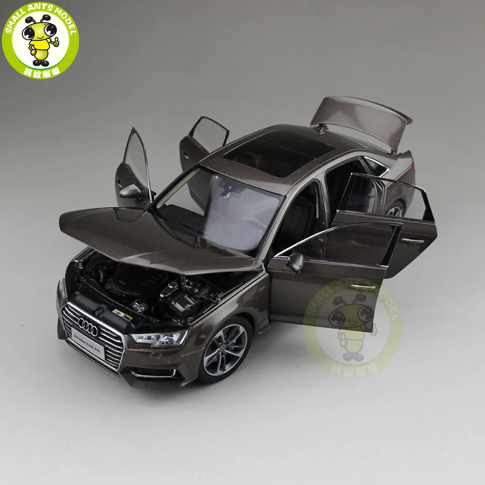 1/18 Audi A4 A4L литая под давлением металлическая модель автомобиля игрушка мальчик девочка дети подарок коллекция коричневый