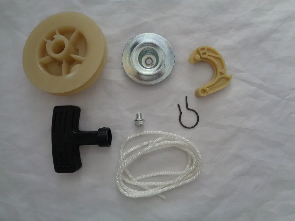 ET950 ET650 Pull Recoil Starter Repair KIT 7PCS(Knob+Rope+Wheel+Claw+Clip+Press Cover+Screw) Drum Wheel Bearing Plate | Обустройство