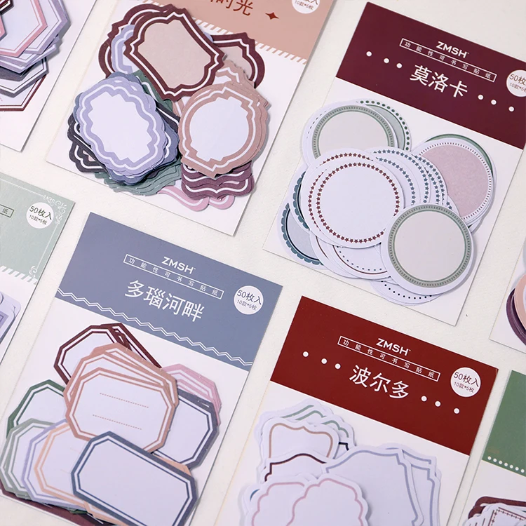 50 шт./упак. Ретро Время Этикетка Примечание винтажные самодельные декоративные