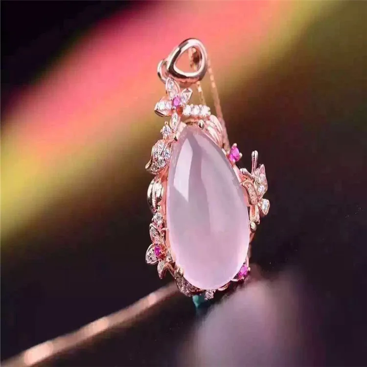KJJEAXCMY boutique jewels S925 Серебряная Инкрустация платина розовое золото hibiscus Кристалл