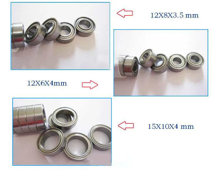 10 шт. металлический шариковый подшипник для радиоуправляемой лодки/модели