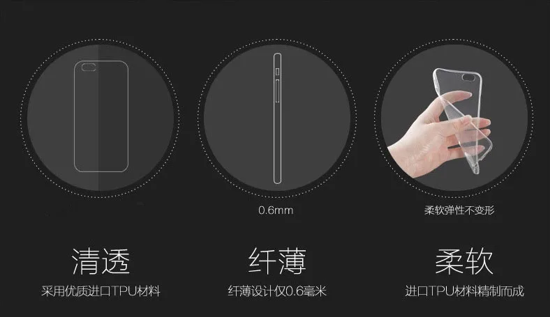 hot!!Original crystal clear Ultra thin slim 0.6mm soft TPU Case for iPhone 7 7Plus 4.7&quot 5.5&quot cover skin Transparent cases phone |