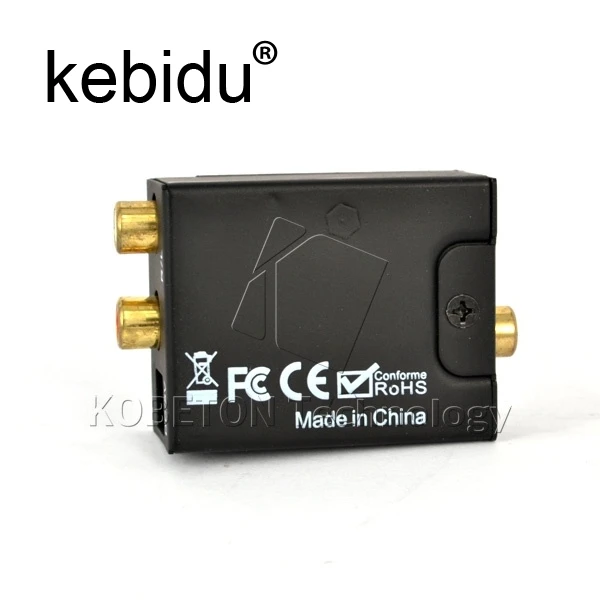 Kebidu Аналоговый Цифровой аудио конвертер коаксиальный RCA Toslink оптический |
