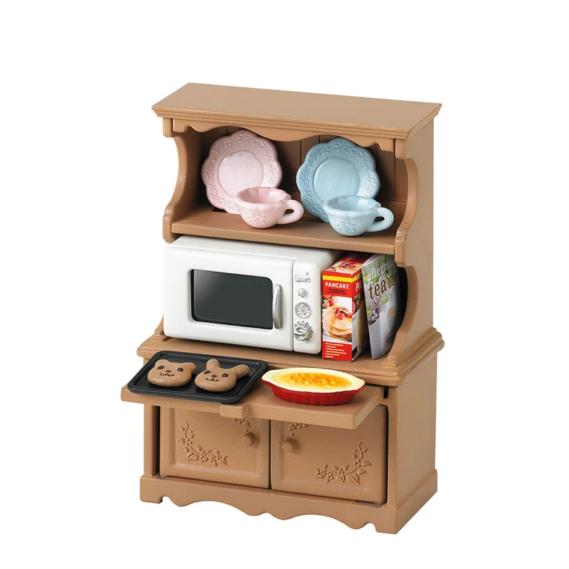 cupboard Sylvanian Families Игровой Набор для кукольного домика, шкаф с духовкой, набор аксессуаров, мебель, подарок, игрушка для девочки, без фигурки, Новинка#5023 - Цвет: cupboard