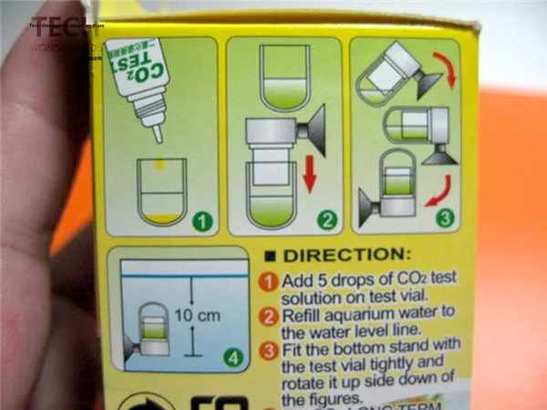 Аквариум CO2 долгосрочный монитор тест для аквариума водных растений индикатор до