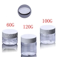 60 100 120 ml transparent plastic cream jar makeup sub bottling mask cream packaging bottle empty cosmetic container