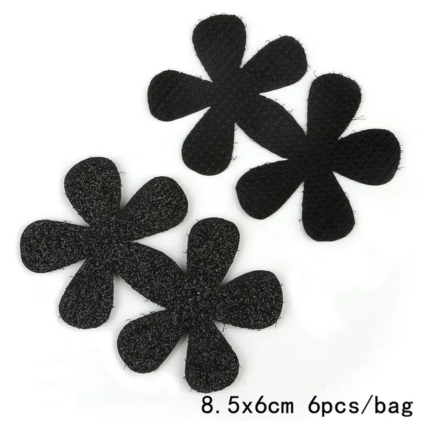 plum blossom 6pcs 4-6 шт., волшебная клейкая заколка для волос для девочек, заколка для волос, заколка для волос с бахромой, накладные накладки для волос для женщин, повязки на голову - Цвет: plum blossom 6pcs