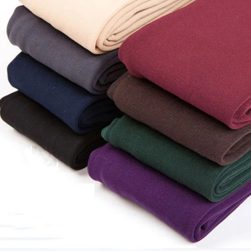 Женские осенние толстые теплые леггинсы с ворсом новые зимние Стрейчевые