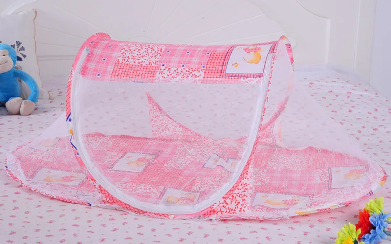 Милая Детская кровать москитная сетка детская палатка Складная портативная