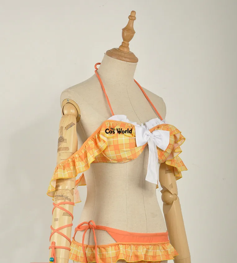 Love Live Sunshine Aqours kunikida hanamaru купальник купальный костюм бикини Топ труба юбочный