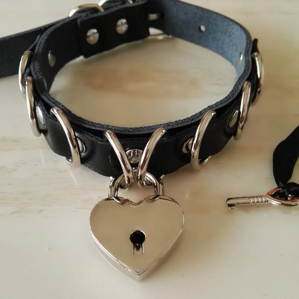 Новинка 2016 популярный темный кожаный чокер в стиле Харадзюку ручной работы с