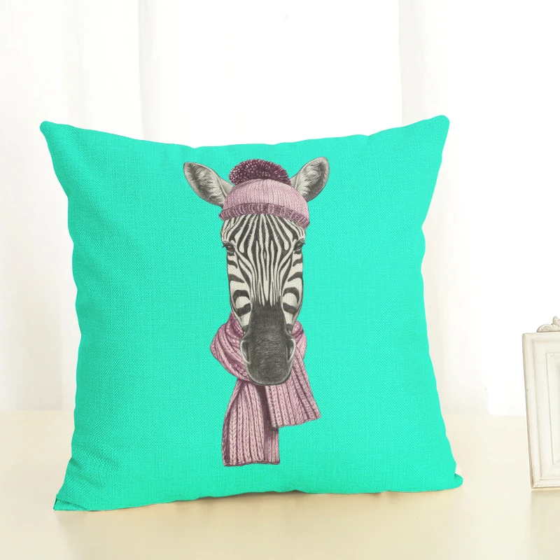 Новая наволочка для домашнего декора Зебра чехол подушки из льна стул диван