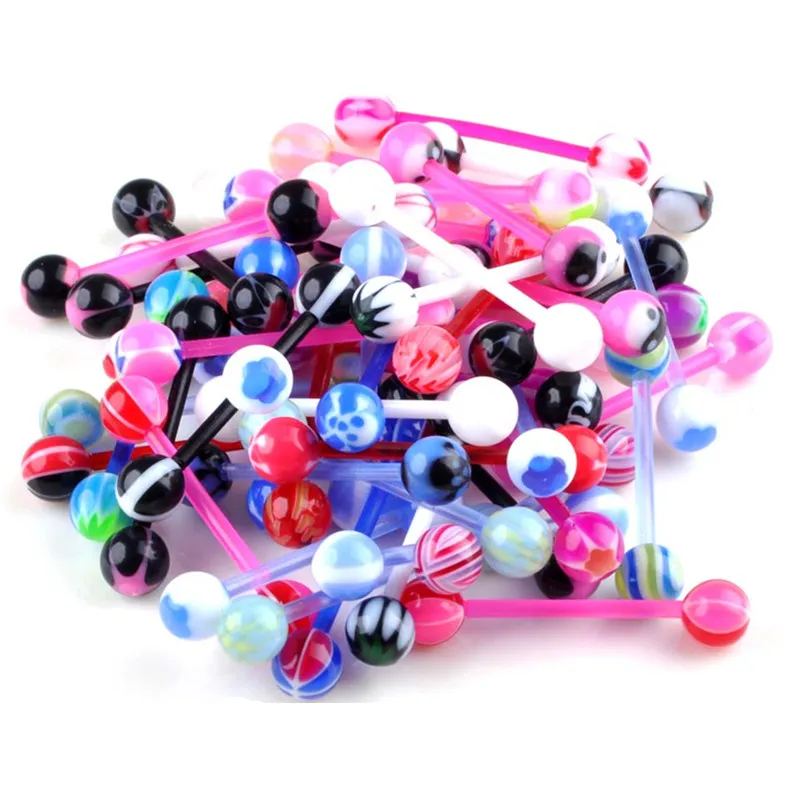 Украшения для пирсинга в виде акриловых шариков женщин 10 шт. |