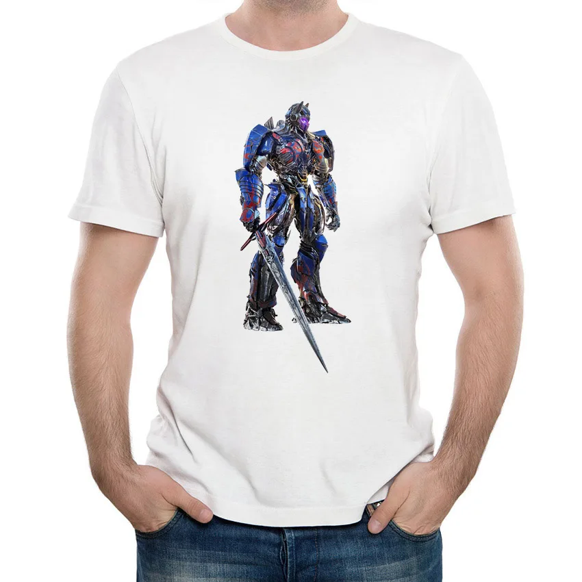Анимация Optimus Prime новинка дизайн футболка для мужчин короткий рукав милый