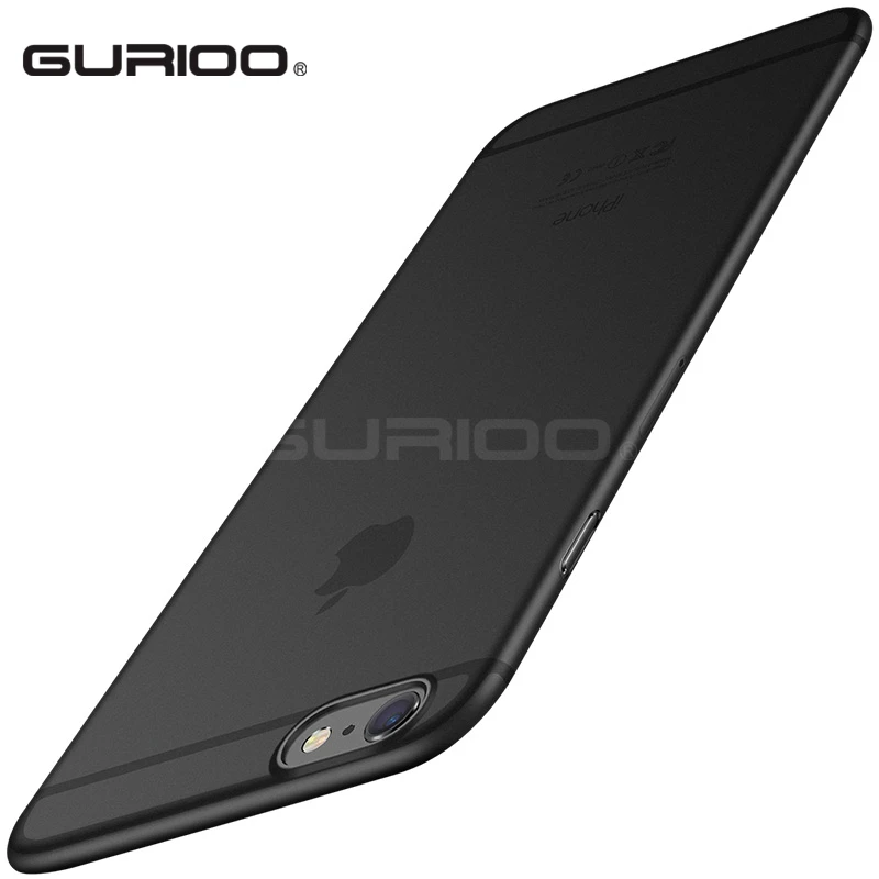 GURIOO ультра тонкие мягкие матовые задние Чехлы для iphone 6 7 8 чехол Полный Coque Plus