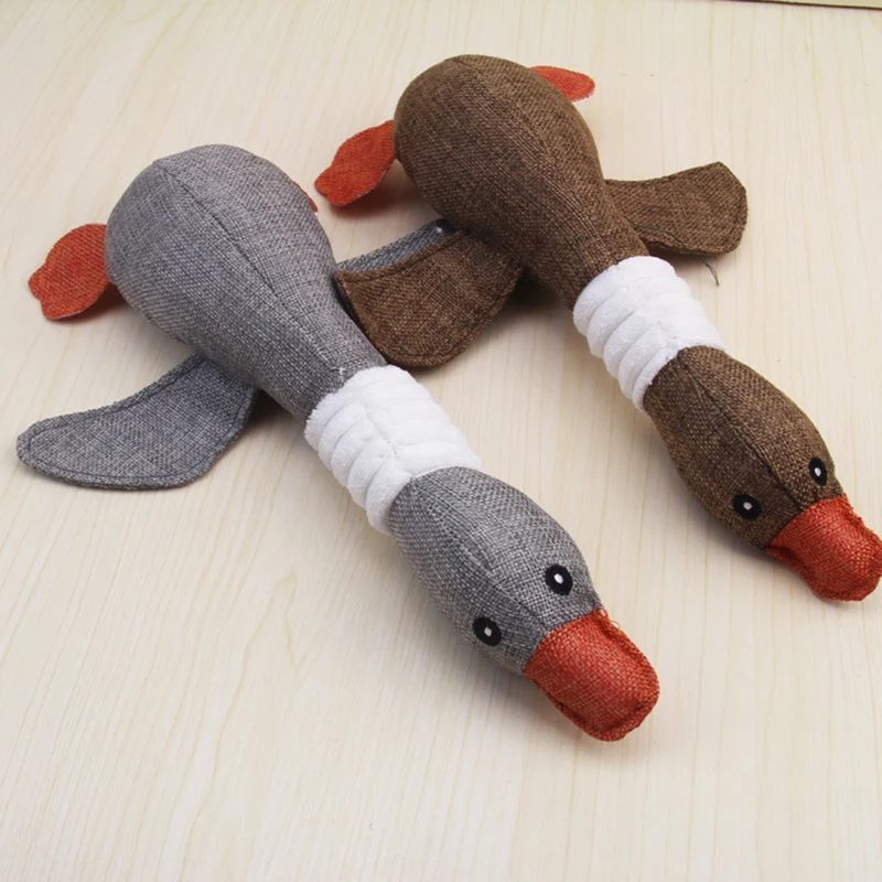Игрушка для домашних животных, собака, дикий гусь, звуковые игрушки, устойчивая к укусам, играбельные игрушки с писком, утка, прочная забавная, безопасная для кожи, жевательная игрушка для домашних животных