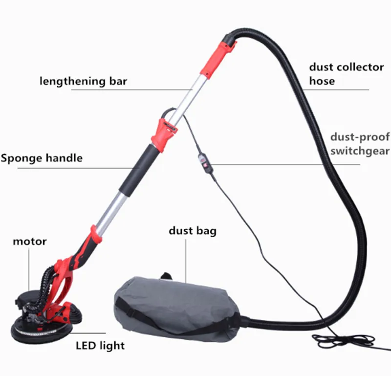Ручной шлифовальный станок для гипсокартона светодиодный светильник кой