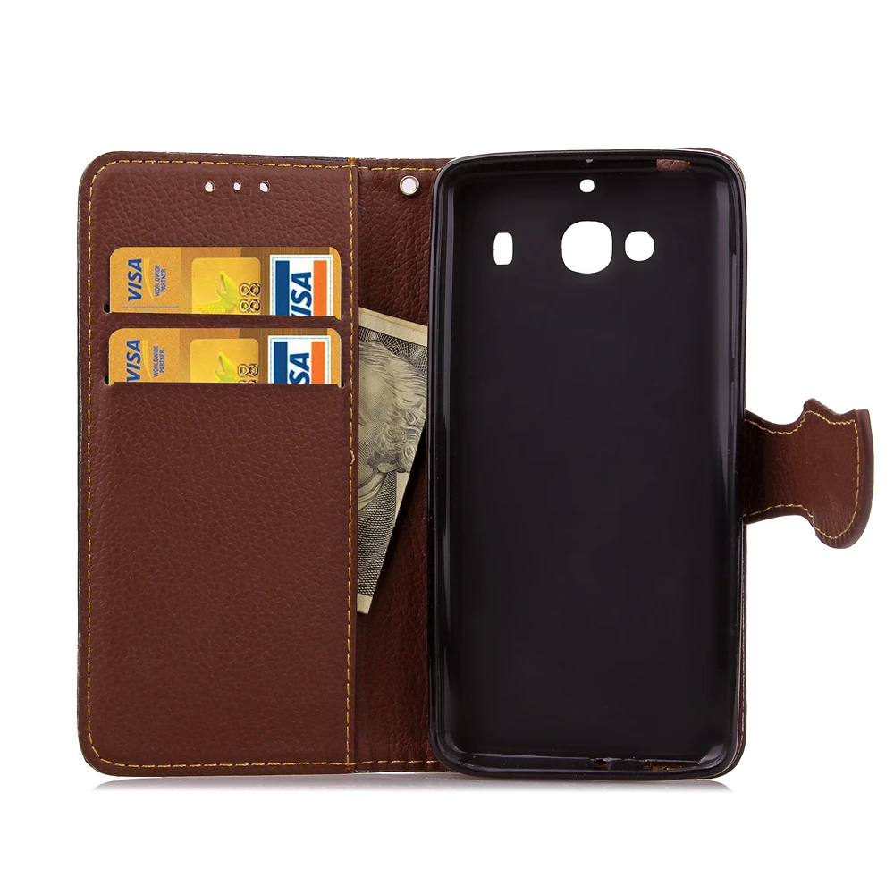 2015 For Xiaomi Redmi Hongmi 2 2A Case Silicone +PU Leather Wallet Card Holder Stand Magnetic |