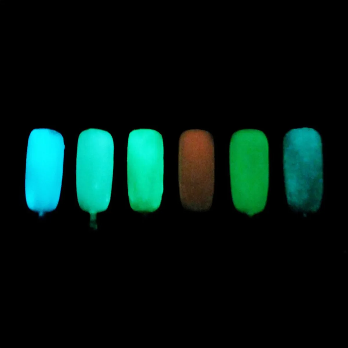 Luminous Fluorescent Nail Tip Art Glitter Powder Dust Sand 3D UV Gel Nail Polish Neon Phosphor DIY Decorations Glow In The Dark images - 6