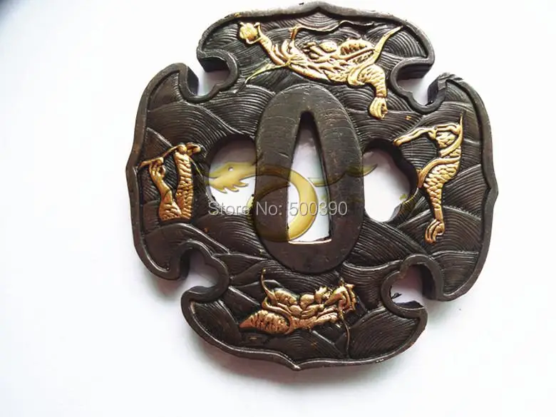 Костюм медной Tsuba Guard для японского самурайского меча Katana @ 2024|suit|suit suit |