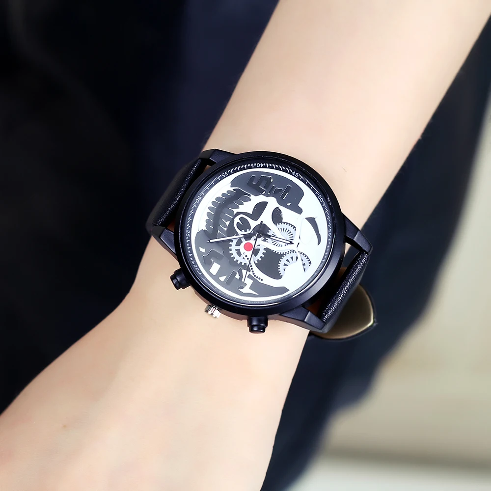 Оптовая продажа 100 шт./лот модные креативные повседневные женские часы дамы