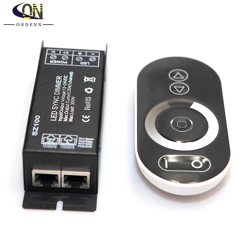 Радиочастотный светодиодный сенсорный диммер 25 А 300 Вт SZ100 для светодиодной