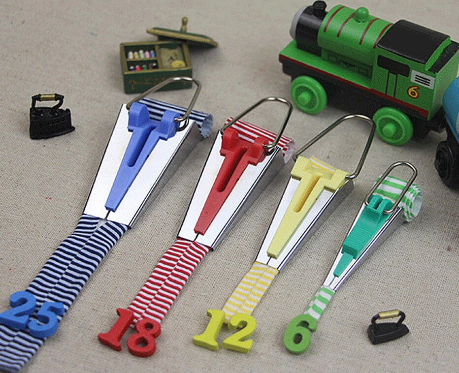 Изогнутая лента для шитья 4 шт./компл. размера 6 мм 12 18 25 мм|bias binding tape maker|tape makerbias maker