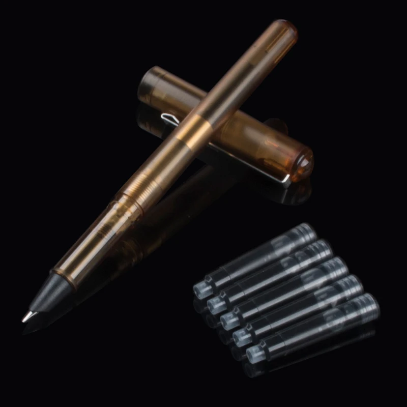 JINHAO 991 металлические прозрачные чернильные ручки 0 5/0 38/nib школьные и офисные