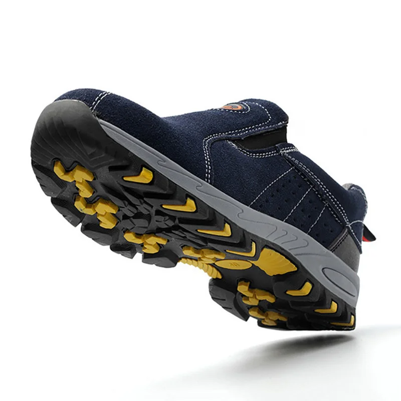 Мужская обувь со стальным носком Рабочая безопасная дышащие рабочие ботинки для