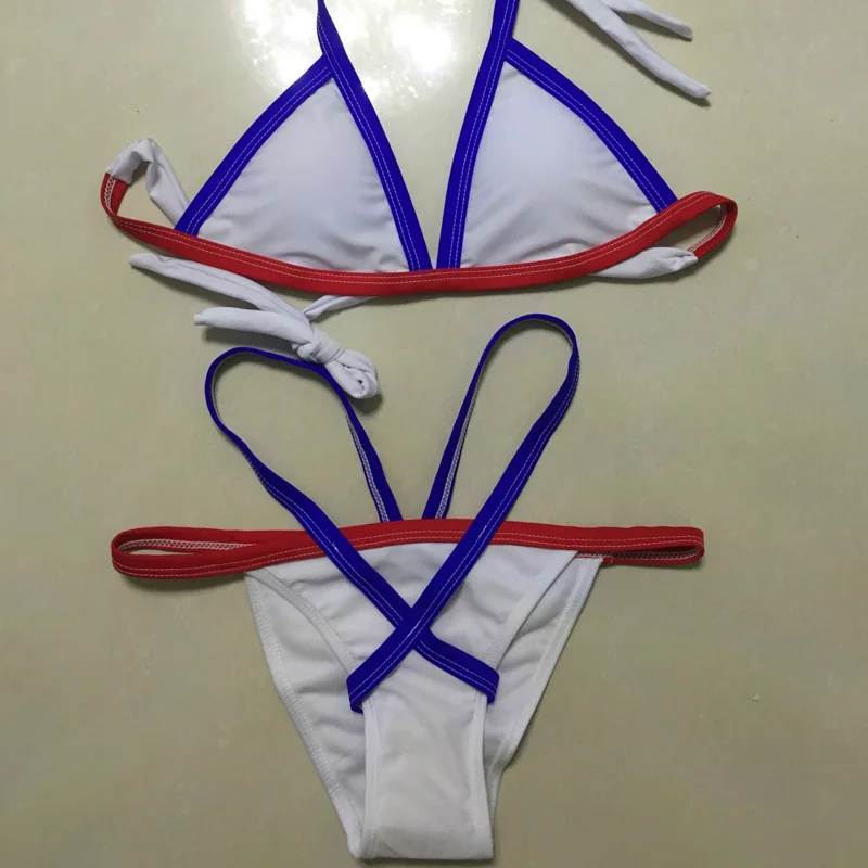 BGTEEVER Patchwork Bikini Set Strap Biquini Bandage Swimwear Women Swimsuit Sexy Brazilian Bathing Suit Push Up Maillot |