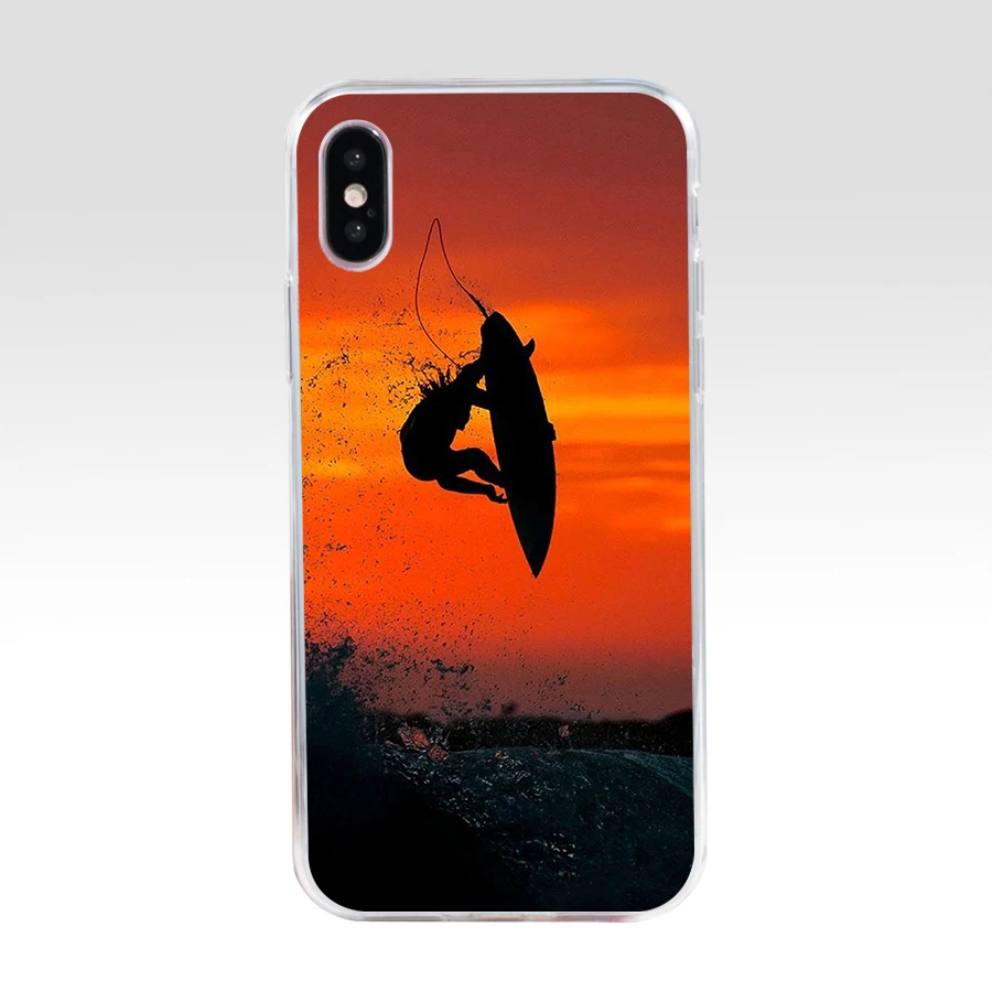 65AQ Sport Surf Vague Sea Soft Silicone Tpu Cover phone Case for iphone 5 5s se X XR XS Max case | Мобильные телефоны и