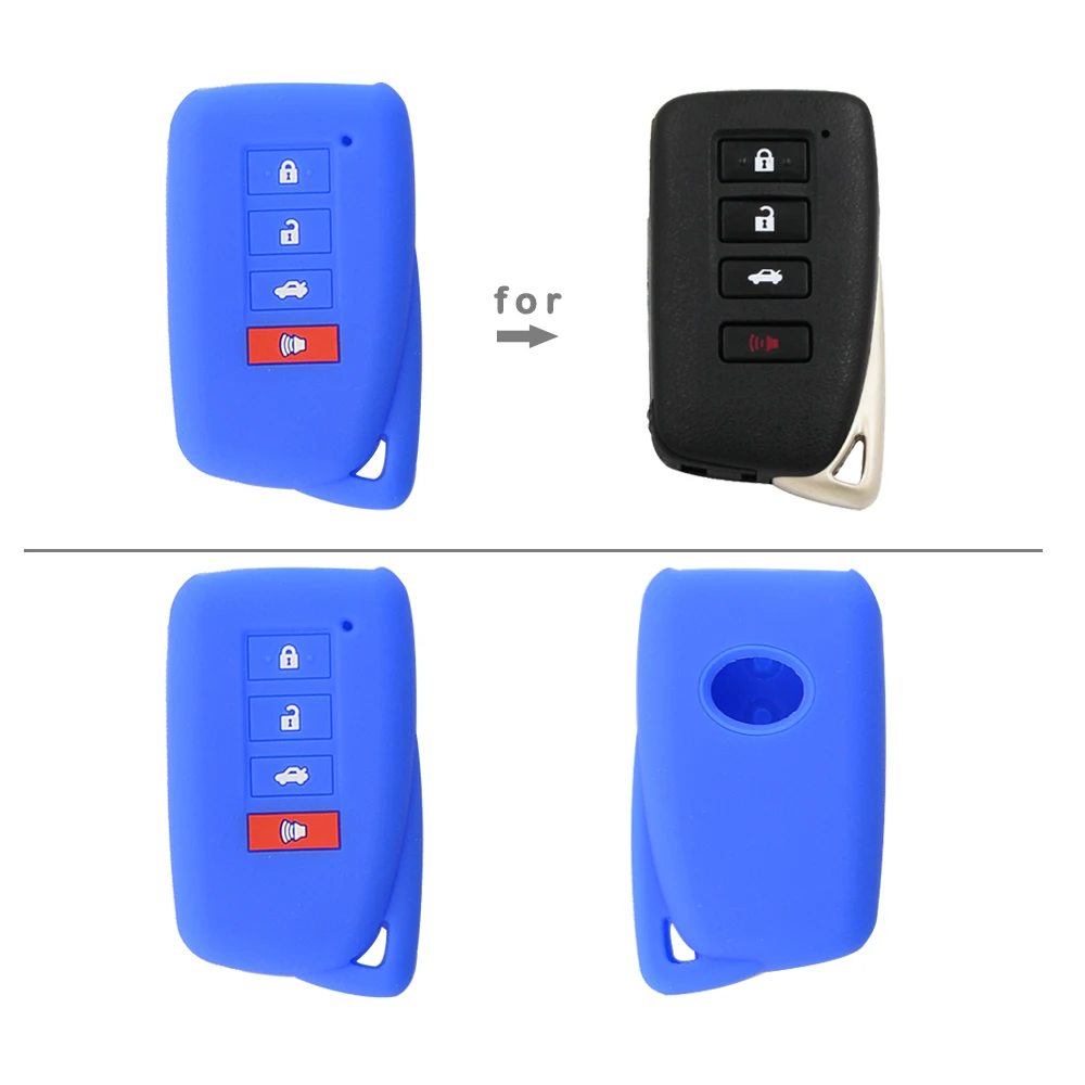OkeyTech 4 кнопки мягкий резиновый автомобильный чехол для ключа брелок Lexus ES350 GS350 GS450h