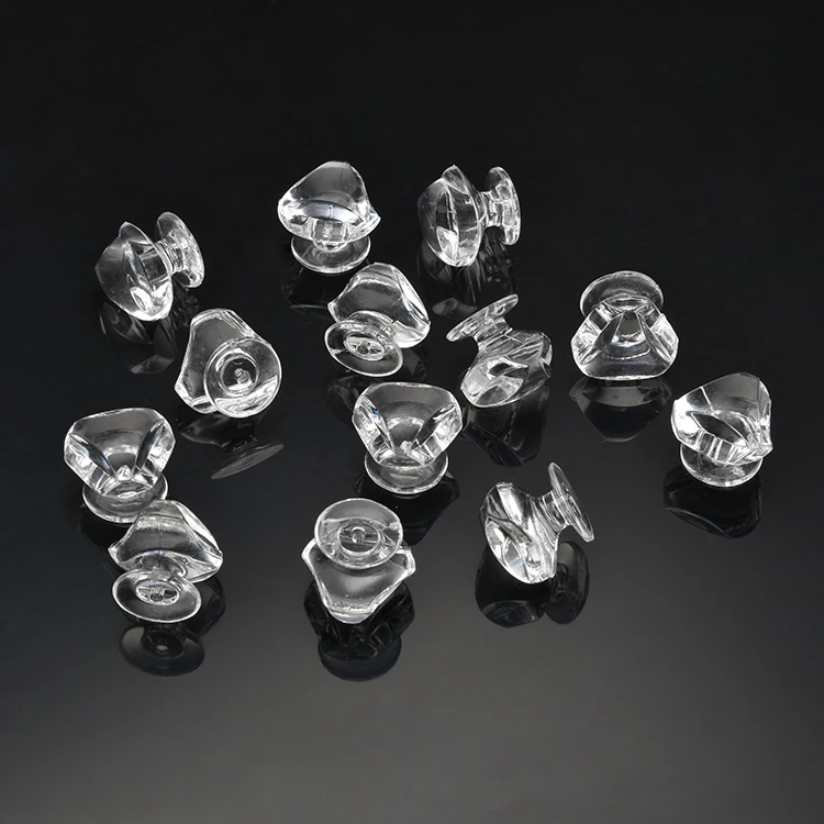 400 шт. 17 мм прозрачная кристальная стеклянная треугольная дверная ручка