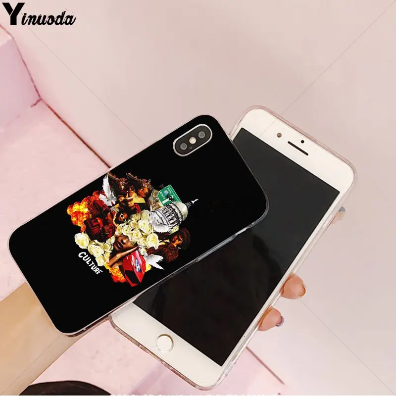 Умный чехол Yinuoda Cardi B Migos мягкий для Apple iPhone 8 7 6 6S Plus X XS MAX 5 5S SE XR|Чехлы-накладки| |