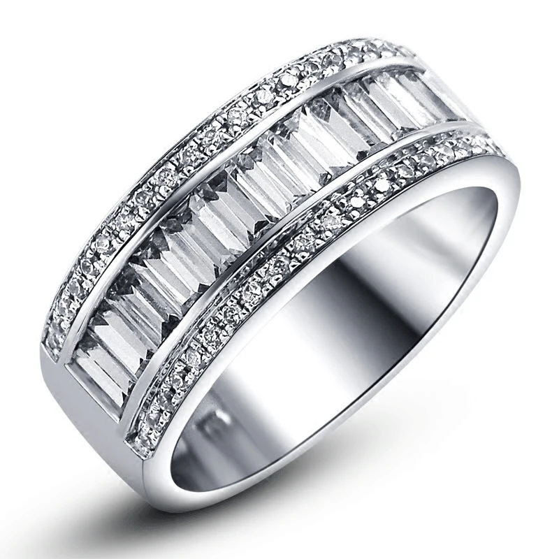 100% 18K 750Au золото Moissanite алмазное мужское кольцо D Цвет VVS с национальным