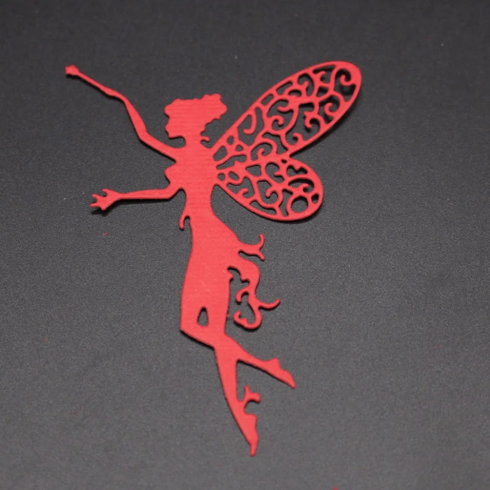 Цветок фея девушка металла резки штампы Трафаретный Скрапбукинг тиснение