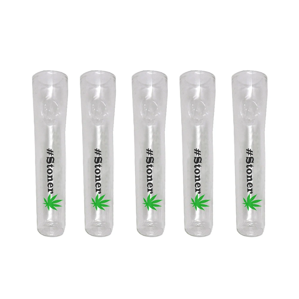 Clear-Stoner 5 X конус для курения рот-наконечники стекла многоразовые фильтры советы рот-наконечники стекло конус художника рот советы - Цвет: Clear-Stoner