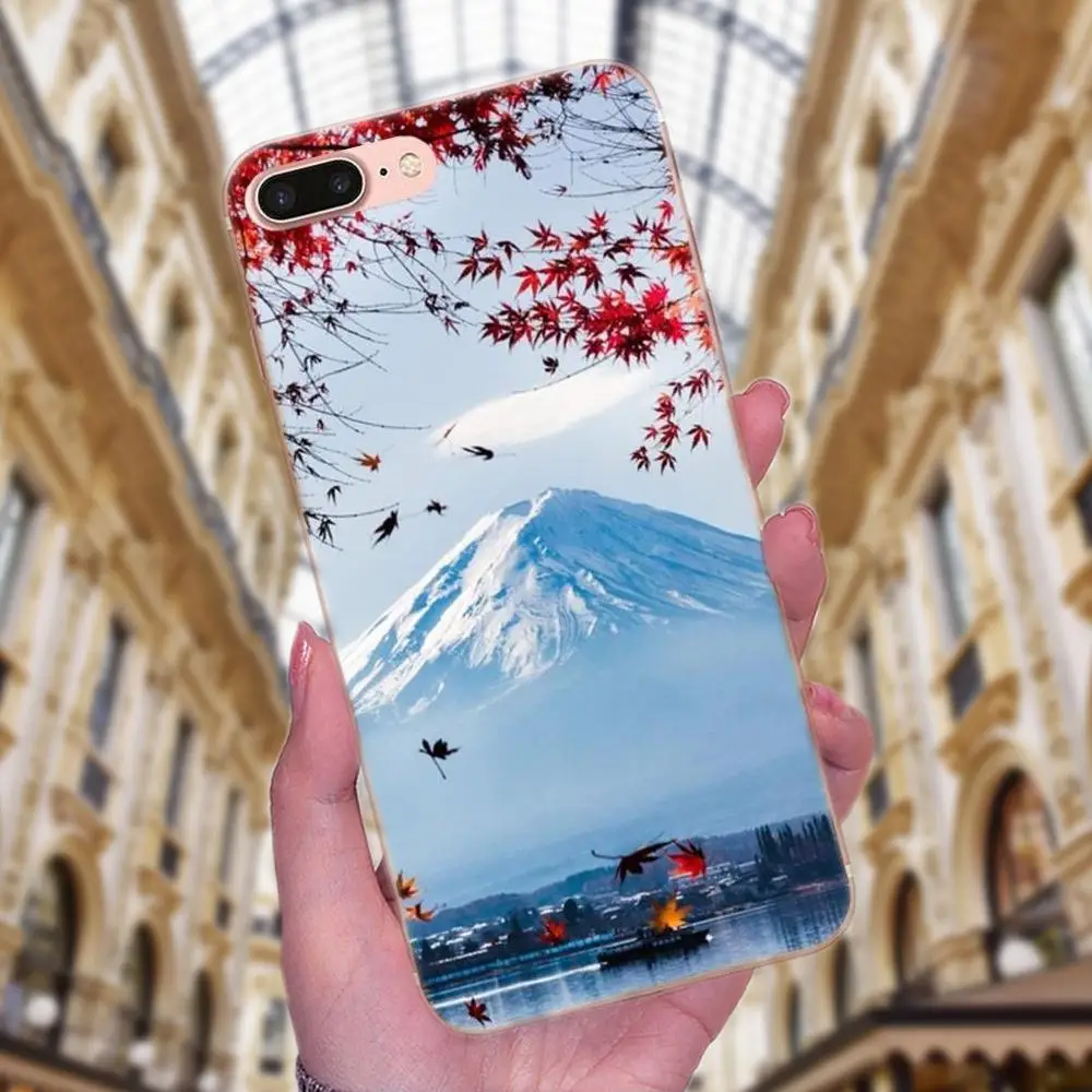 Крепление Fuji цветок вишни предложение TPU горячие продажи для Huawei Mate 7 8 9 10 20 P8 P9 P10 P20