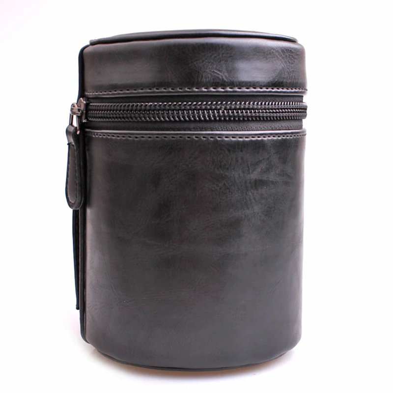 Новый 3 вида цветов Чехол из искусственной кожи с жестким объективом для камеры