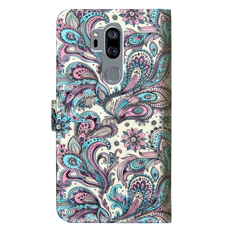Чехол для LG G7 чехол thinq кожаный бумажник чехлы телефонов 3D Кот панда Хаски флип Etui