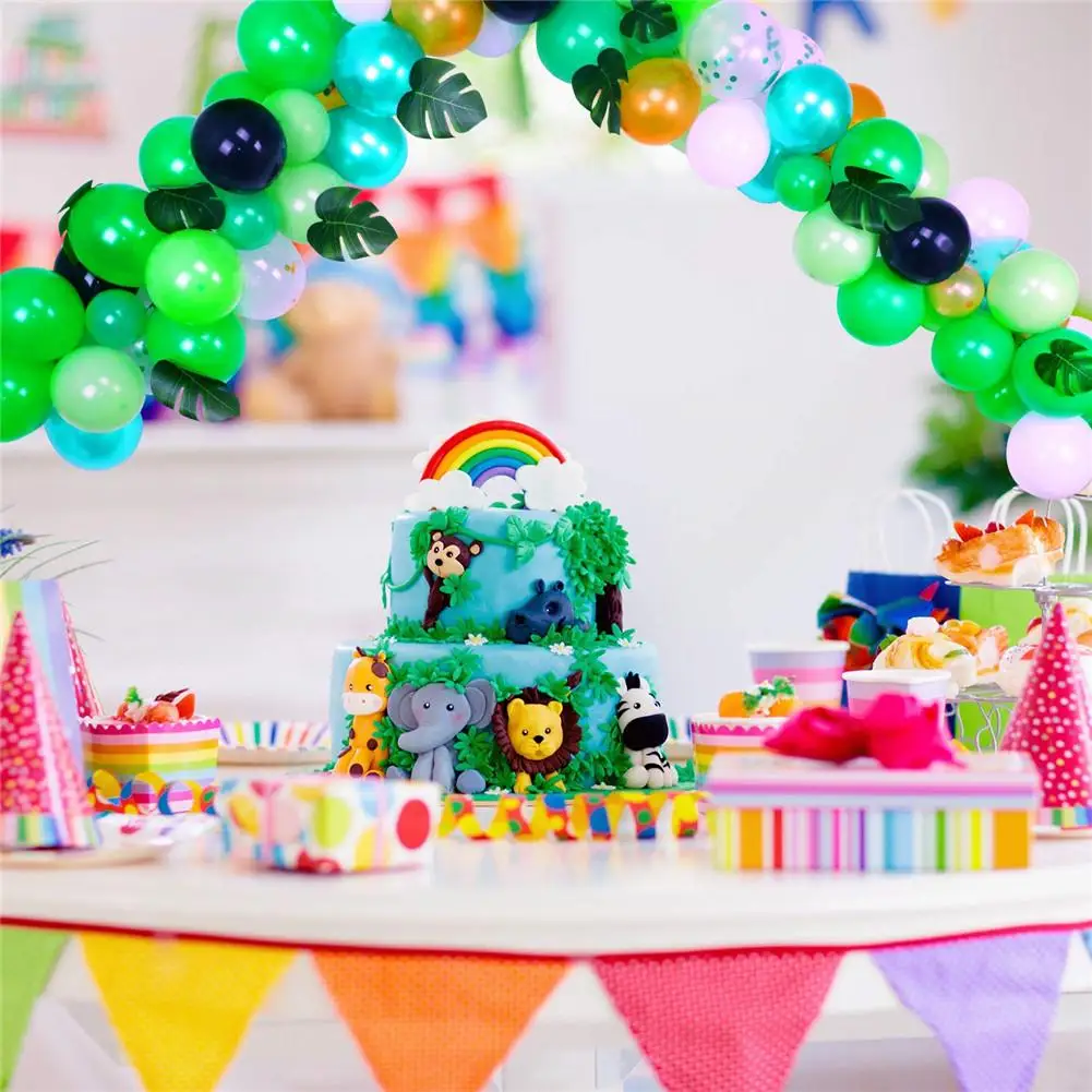 128 шт. вечерние декоративные воздушные шары в стиле джунглей конфетти 12