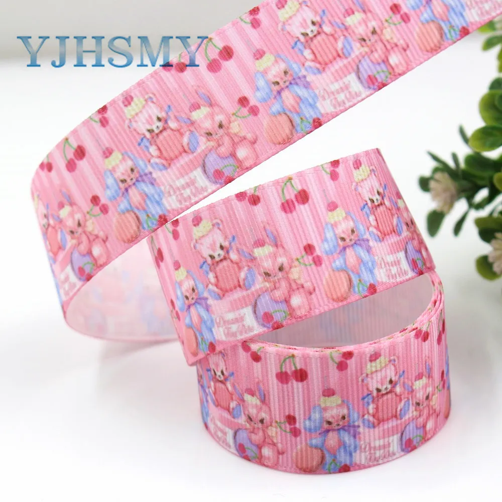 YJHSMY G-181017-1405 25 мм 10 ярдов маленькие животные ленты термопечать grosgrain сделай сам