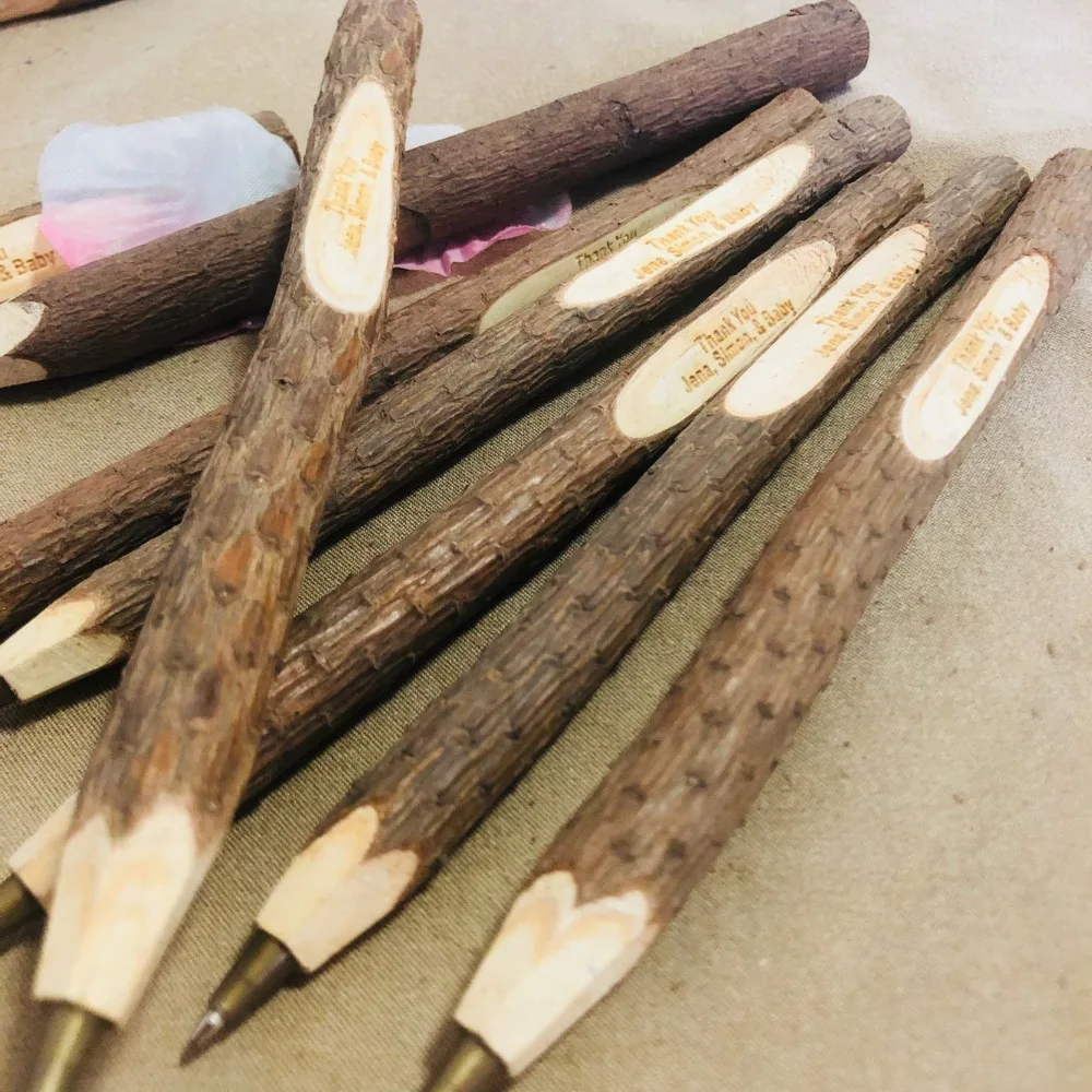 Свадебный подарок деревянный карандаш для сохранения даты свадебные