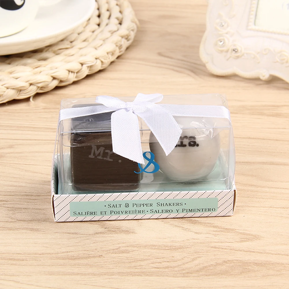 Свадебная вечеринка Сувениры Дизайн с сердечком Керамика г-н и миссис Солонка