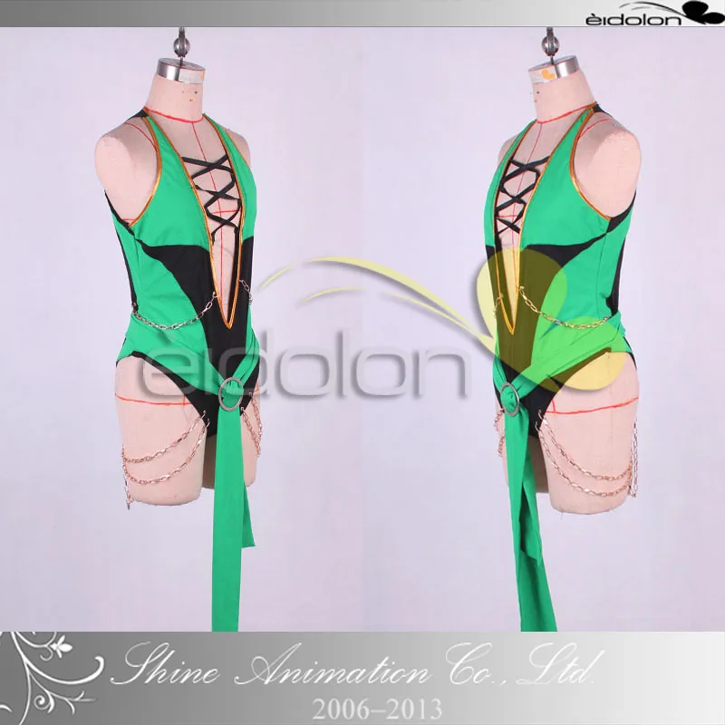 Костюм для косплея Mortal Kombat 9 Jade 11|cosplay costume|jade mortal kombat costumemortal costume |