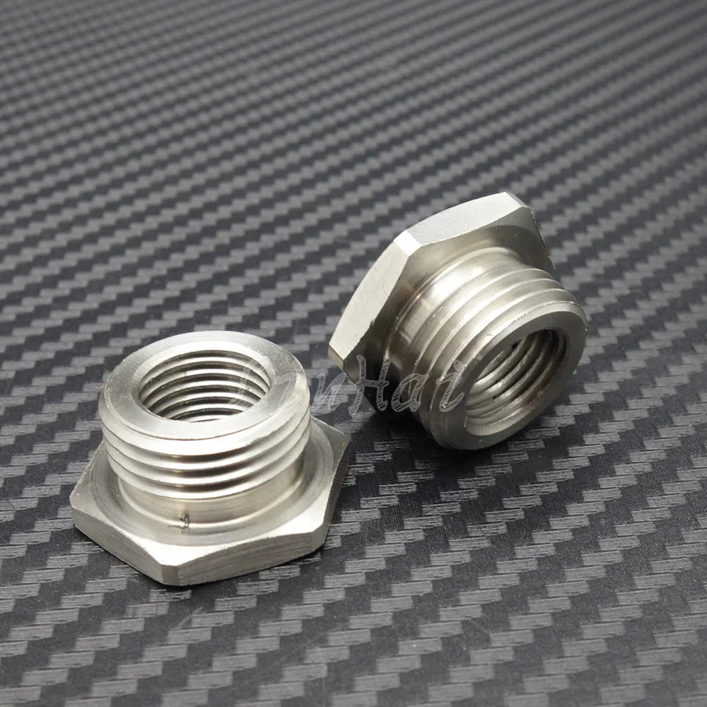 Нержавеющие адаптеры уменьшить 02 O2 сенсорные порты Bungs 18 мм до 12 для Harley Plug| |