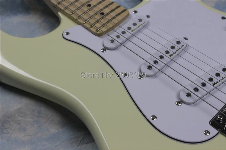 Горячая Распродажа cream электрогитара strat chrome hardware 22 лада кленовый фингерборд